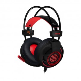 Headset Gamer Hoopson Bruiser, LED, USB, Vermelho, DG28R