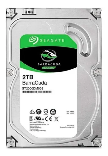 HD Seagate BarraCuda 2 TB, modelo ST2000DM008